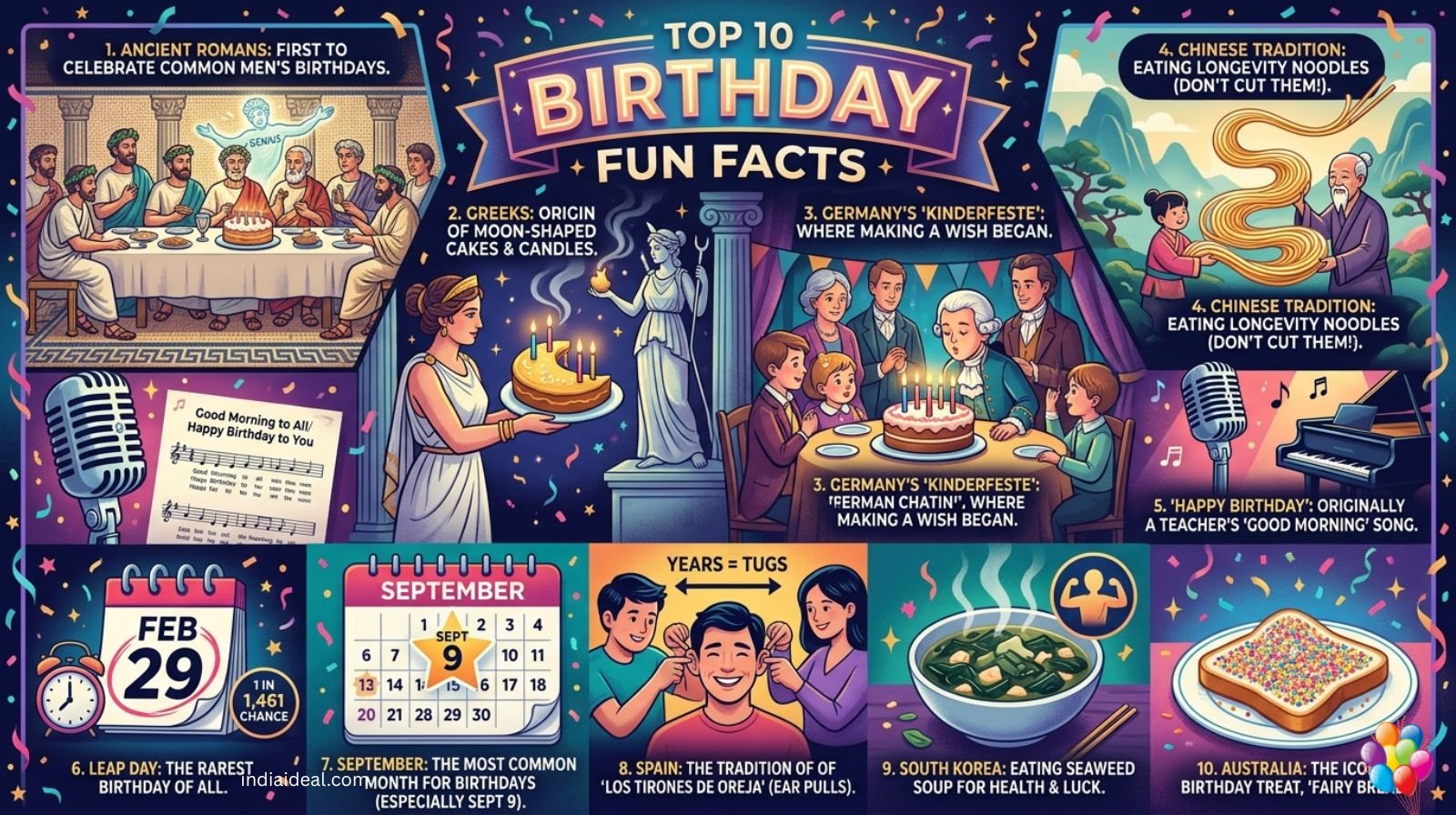 Top 10 Birthday Fun Facts