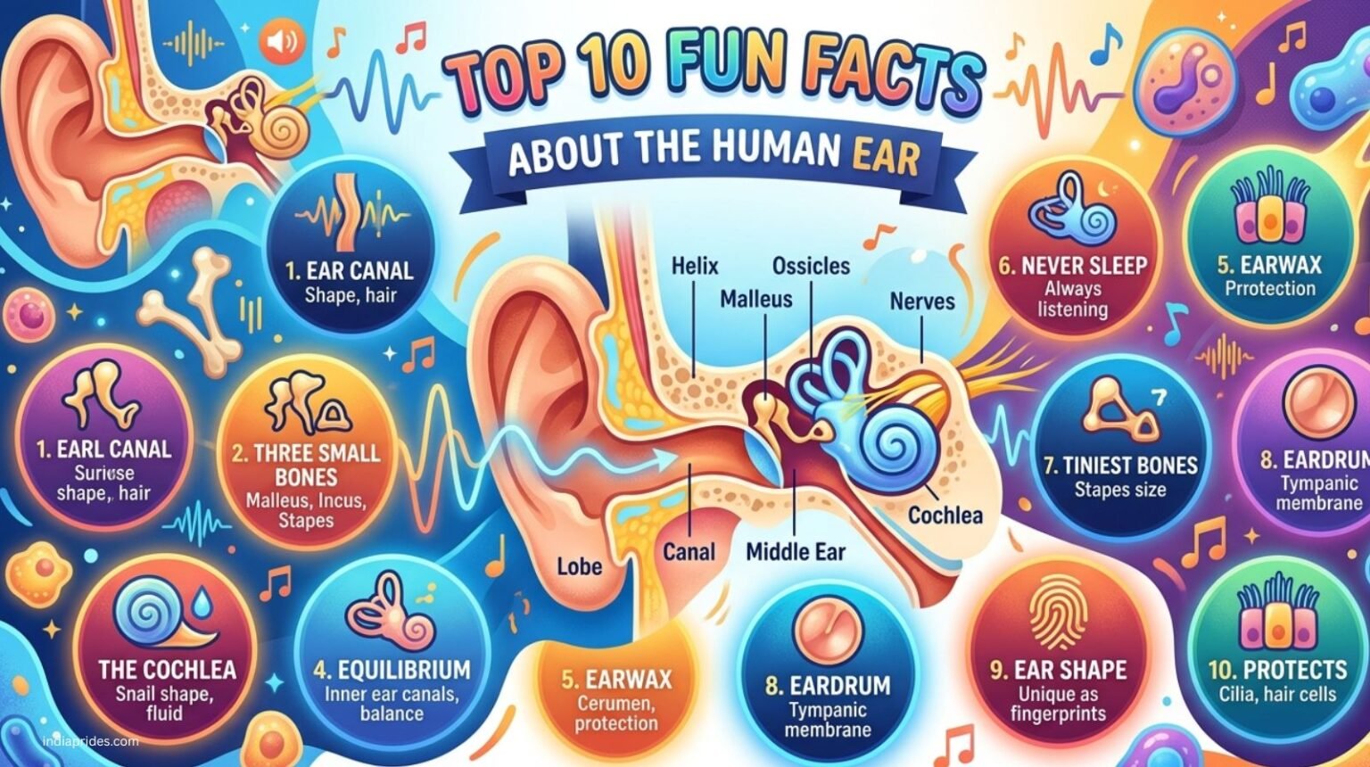 Top 10 Fun Facts About the Human Ear - India Prides