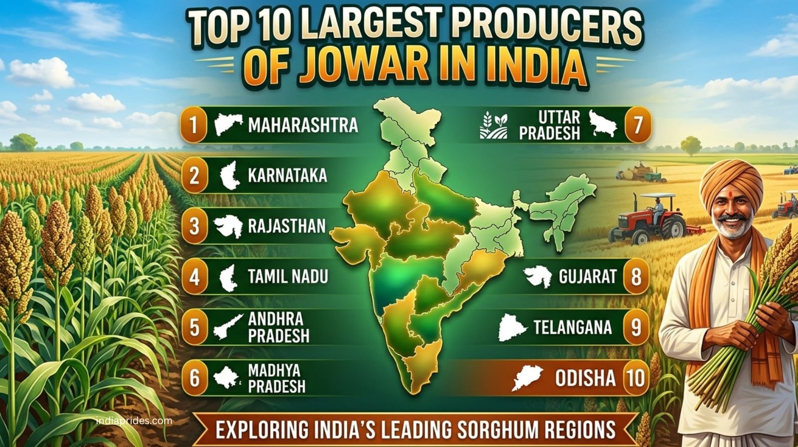 Top 10 Largest Producer of Jowar in India